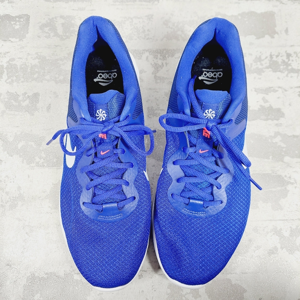 NEW Nike Revolution Boys Shoes Trainers Blue - White Sneakers E964 - Picture 8 of 11